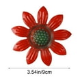 thumbnail image 3 of Iron Garden Wall Hanging Daisys | Outdoor Waterproof Floral Decoration 3.5in | Colorful 3D Metal Flowers for Courtyard, Balcony, Indoor Sofa Wall, Durable Iron Craft, 3 of 6