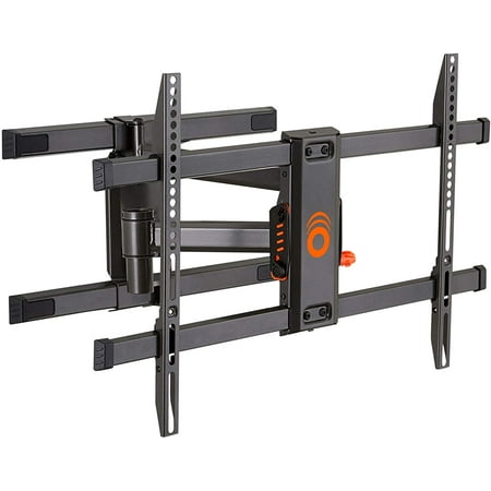 ECHOGEAR Swivel Articulating TV Wall Mount Bracket for TVs Up to 82  - Full Motion Extension & Tilt - Wall Template for Easy Install - Centers & Levels After Mounting Plus Hides Your Cables