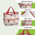 thumbnail image 4 of Garden Tool Bag,Pioneer Flower Floral Print Pattern Garden Tool Organizer,Garden Gifts,Waterproof Multi-Pocket Garden Tool Storage 11.8x5.5x11.4 Inch(Tools NOT Included), 4 of 6