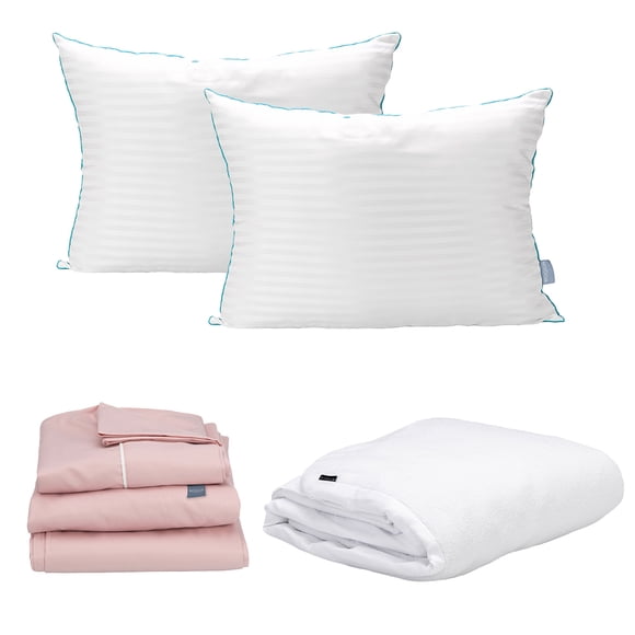 Juego de Sábanas King Size Rogga Cubre Colchón Cloud 2 Almohadas Royal hipoalergénicas