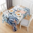 thumbnail image 6 of Thanksgiving Coastal Table Cloth Waterproof Tablecloths, Autumn Pumpkin Coral Blue Starfish Tablecloth Dining Table Cover for Kitchen Party Tabletop Outdoor, Rectangle Tablecloth 60x120 Inch, 6 of 9