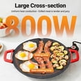 thumbnail image 4 of Non-Stick Electric Indoor Grill Pan, 2026 Upgraded Indoor Grills Electric Smokeless, Large Round Electric Griddle, Portable Electric KoreanBbq Grills, for Steaks, Pancakes, BBQ, 4 of 7