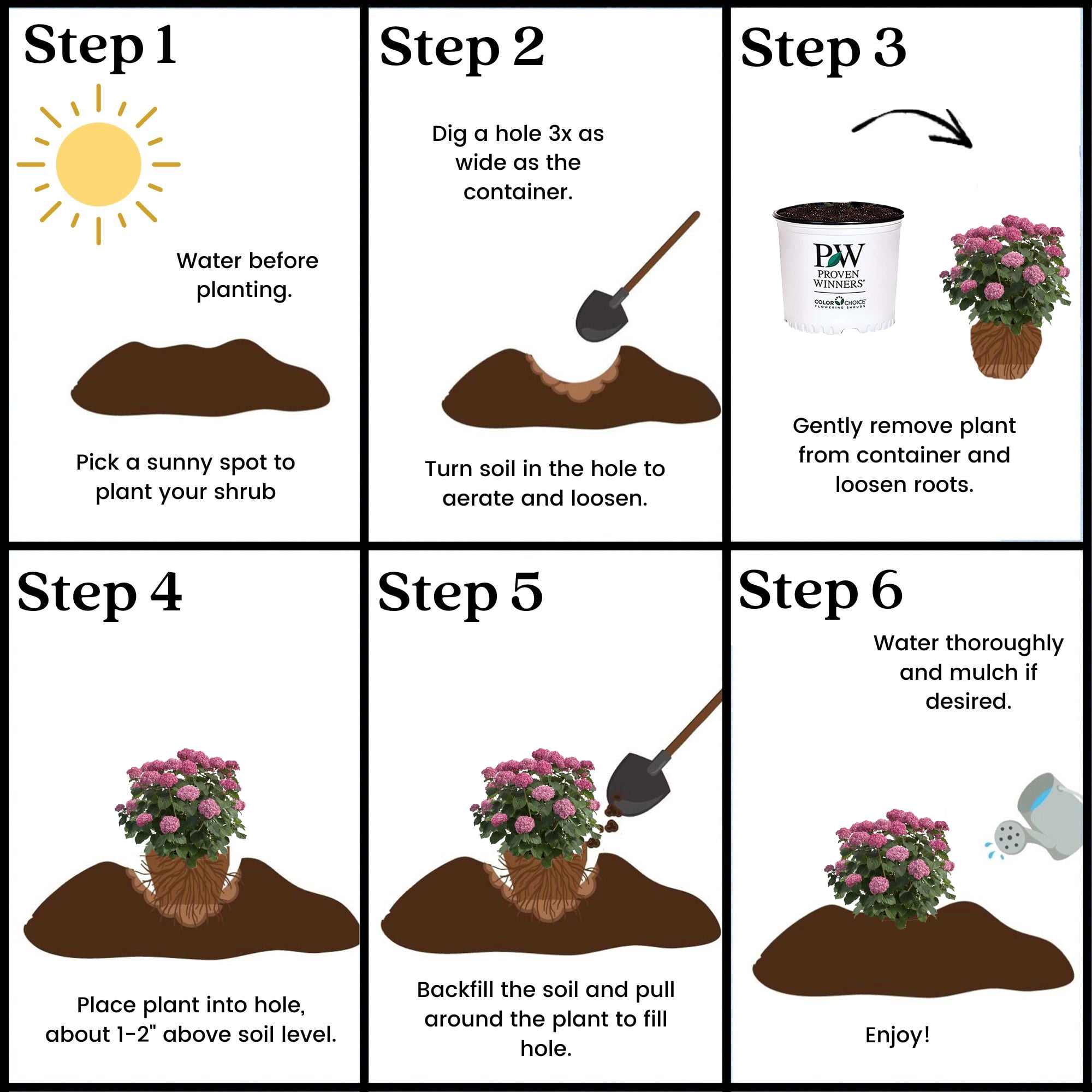 Proven Winners ColorChoice Invincibelle Mini Mauvette Hydrangea Live Shrub (2 Gallon)