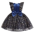 thumbnail image 2 of ANINEO Toddler Girls Princess Dress Flying Sleeves Babys Performance Dress with Hot Mesh Skirt, 2 of 6