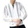 thumbnail image 2 of Mdesiwst Men Summer Coat Sun Protection Solid Color Zipper Hollow Out Breathable Anti-UV Long Sleeves Elastic Cuff Summer Jacket Men Clothes, 2 of 6
