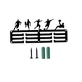 thumbnail image 4 of Estante para placas deportivas, colgador de medallas, ganchos para colgar medallas de fútbol negros montados en la pared para el hogar del club de, 4 of 9