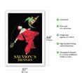 thumbnail image 2 of Sauvion’s Brandy - Vintage French Advertising Poster by Joseph Stall c.1925 - Fine Art Rolled Canvas Print 27in x 40in, 2 of 4