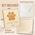 thumbnail image 4 of Wood Pet Sympathy Cards for Dog - Card Loss, Loss of Gift, 4 of 4