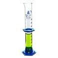 thumbnail image 2 of 100ml Graduated Cylinder, Class 'B' Borosilicate Glass, Eisco Labs, Detachable Plastic Hex. Base w/ Spout and Protective Guard, Borosilicate Glass w/ 1ml Graduations, 2 of 2