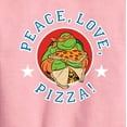 thumbnail image 2 of Teenage Mutant Ninja Turtles - Peace Love Pizza - Youth Crewneck Fleece Sweatshirt, 2 of 4