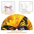thumbnail image 4 of Pofeuu Butterfly On Sunflower Print Christmas Tree Skirt, Merry Christmas Skirt Xmas Tree Ornaments for Xmas Holiday Party Decorations-48", 4 of 7
