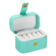 thumbnail image 1 of Unique Bargains Velvet Ring Box, 4 Slots Travel Ring Box Jewelry Holder Portable Mini Jewelry Case for Rings, Blue, 1 of 6