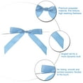 thumbnail image 3 of Unique Bargains 50Pcs Mini Ribbon Bow 3.5' Twist Tie Mini Fabric Satin Ribbon Flower Bows Craft DIY Sewing Wedding Bows Blue, 3 of 5