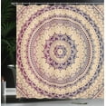 thumbnail image 3 of Ambesonne Mandala Shower Curtain, Circle Universe Cosmos Art, 69"Wx70"L, Camel Magenta, 3 of 4