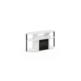 thumbnail image 6 of Corner Fireplace TV Stand Entertainment Center for TVs up to 55 Inch - White/Black, 6 of 7