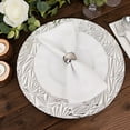 thumbnail image 4 of Balsa Circle 6 Metallic Silver 13 in Rock Cut Plastic Round Charger Plates Party Events Reception Decorations Supplies, 4 of 8