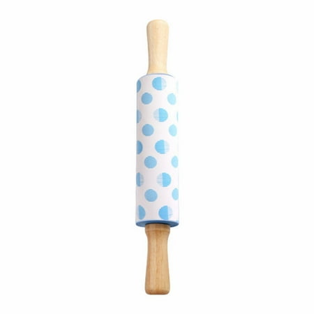 

Jpgif Medium Size Silica Gel Rolling Pin With Wooden Handle Roller Silica Gel Flour Stick Dumpling Skin Walking Hammer Kneading Tool