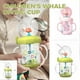 thumbnail image 4 of Drinking Cup With Whale Squirt, Weighted Sippy Cups With Adjustable Straps, 4 of 5