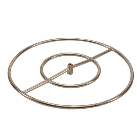 Hpc Round Stainless Steel Fire Pit Burner 24 Natural Gas