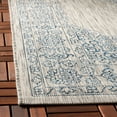 thumbnail image 4 of SAFAVIEH Courtyard Delbet Medallion Indoor/Outdoor Area Rug, Grey/Navy, 4' x 5'7", 4 of 8