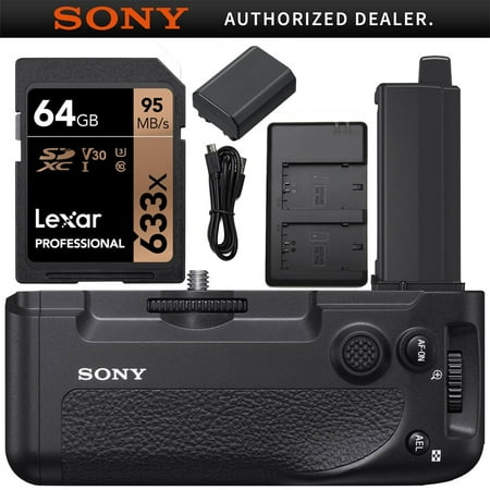 Sony VG-C4EM Vertical Grip for Alpha 7R IV with 64GB Memory and FZ100 Battery Bundle | Official Sony USA Dealer