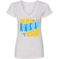 thumbnail image 3 of Inktastic In My Hanukkah Era Women's V-Neck T-Shirt, 3 of 5