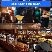 Coasters for Drinks Absorbent, Silicone Drink Coasters Set of 6,Heat Resistant Waterproof Large Coffee Table Rubber Coaster