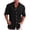 Black, variant on Men's Linen Shirt Long Sleeve Button Down Casual Shirts Untucked Dress Shirts Beach Vacation Fall Tops Black L