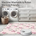 thumbnail image 5 of ODIKA 2'x3' Machine Washable Non-Slip Area Rug, Whimsical Meadow Fantasy Artistic High Traffic Rug with Pad, Pink, 550151, 5 of 8
