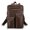 Dark brown, variant on Crazy Horse Leather Travel Backpack,Light Brown