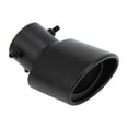 thumbnail image 1 of Punta de escape curvada y en ángulo de Unique Bargains, entrada de 2.4", salida de 3.9", longitud de 5.3", universal, acero inoxidable, negro mate, 1 of 7