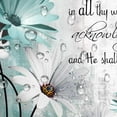 thumbnail image 5 of Rustic Farmhouse Teal Shower Curtain Bible Verse Inspirational Shower Curtain Country Farm Teal Daisy Flowers Butterfly Abstract Shower Curtain Set, Turquoise Blue Shower Curtain for Bathroom, 70X84IN, 5 of 5