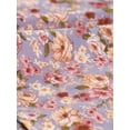 thumbnail image 5 of Top de verano de manga corta floral Allegra K Morado claro S, 5 of 5