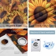 thumbnail image 4 of Sunflower Blackout Curtains for Bedroom/Living Room, Thermal Insulated Kitchen Curtains, Spring Summer Floral Watercolor Botanical Grommet Darkening Window Treatment Drapes 52"x84"x2, 4 of 8