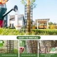 thumbnail image 4 of Tree Trunk Protector, 12 Pcs Metal Tree Guards Trunk Protector with Glove & Metal Stakes & Zip Ties, 6 Pack Mesh Tree Bark Protector, Plant Protectors from Deer Animals Mowers Trimmers, 4 of 10