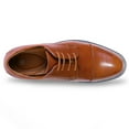 thumbnail image 3 of Bocca Men's Formal Business Shoes Brown Classic Lace Up Oxford Shoes 12M, 3 of 7