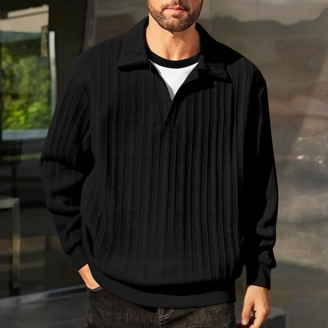 pstuiky camisa de manga larga para hombre, Sudadera con capucha de dos piezas con solapa y manga larga con bloques de color para hombre Tops de hombre l