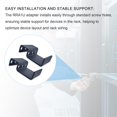 thumbnail image 2 of Compatible 1RU Recessed Rack Adapter-for Computers,Servers,and Network Devices,fits Patch Panels,Rack Shelves,and Standard 19-inc, 2 of 7