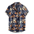 thumbnail image 1 of Camisas de Manga Larga para Hombres Color Formal de Impresión Cuello de Vuelta, Blusa Casual para Al Aire Libre, Diario Y Otoño de Primavera, 1 of 6