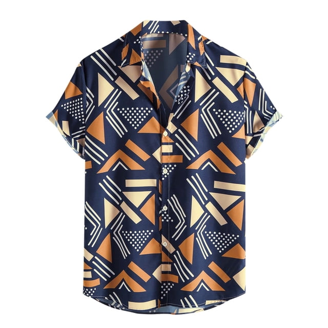 Camisas de Manga Larga para Hombres Color Formal de Impresión Cuello de Vuelta, Blusa Casual para Al Aire Libre, Diario Y Otoño de Primavera