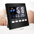 thumbnail image 5 of Weather Clock Color Screen Digital Display Thermometer Humidity Clock Colorful Alarm Calendar Weather Electronic Alarm Clock, 5 of 5