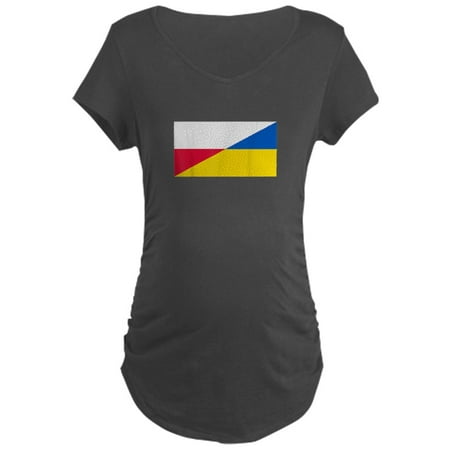 

CafePress - Polish Support For Ukraine Ukrai Maternity T Shirt - Maternity Dark T-Shirt