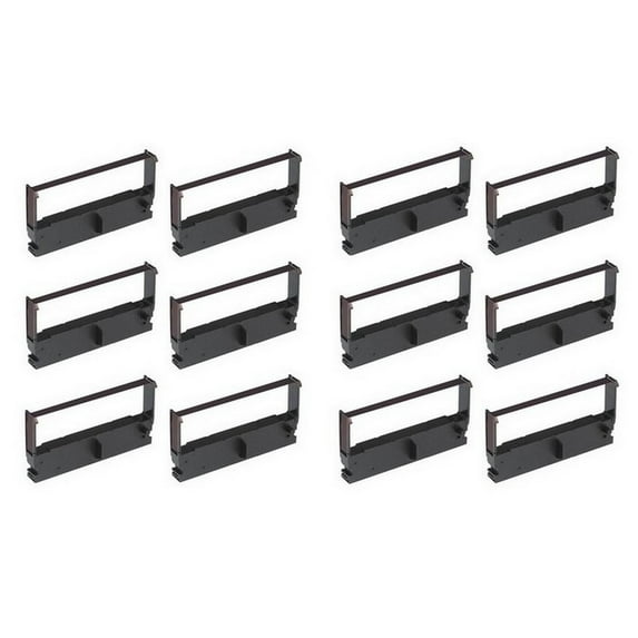PrinterDash Compatible Replacement for M146/M147/M820/M825/M-U420/TM-U672/TM-U675 Purple P.O.S. Printer Ribbons (12/PK) (EPN011440_12PK)