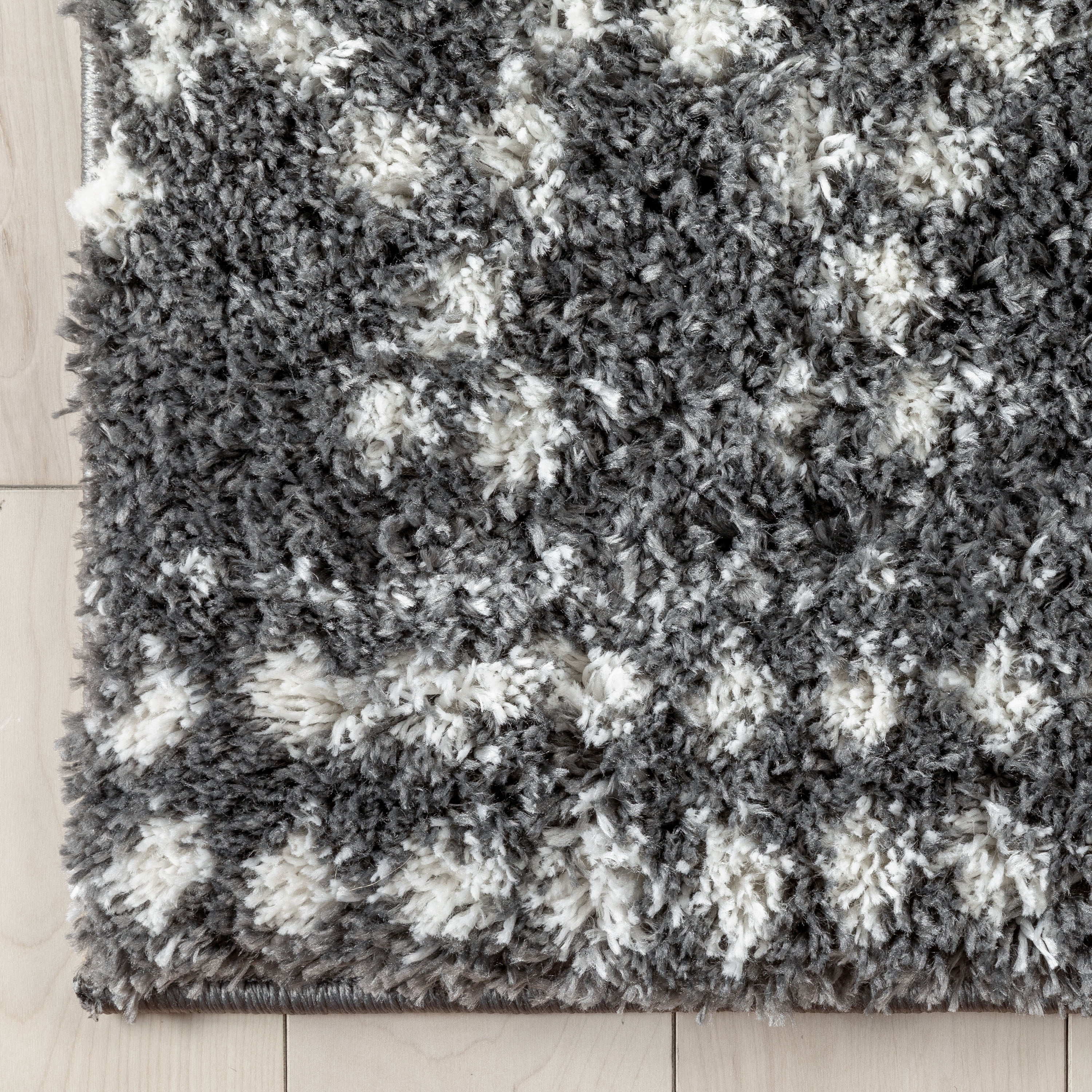Well Woven Moroccan Area Rug, 9' x 7', Irresistibly thick Shag Pile, Easy to clean