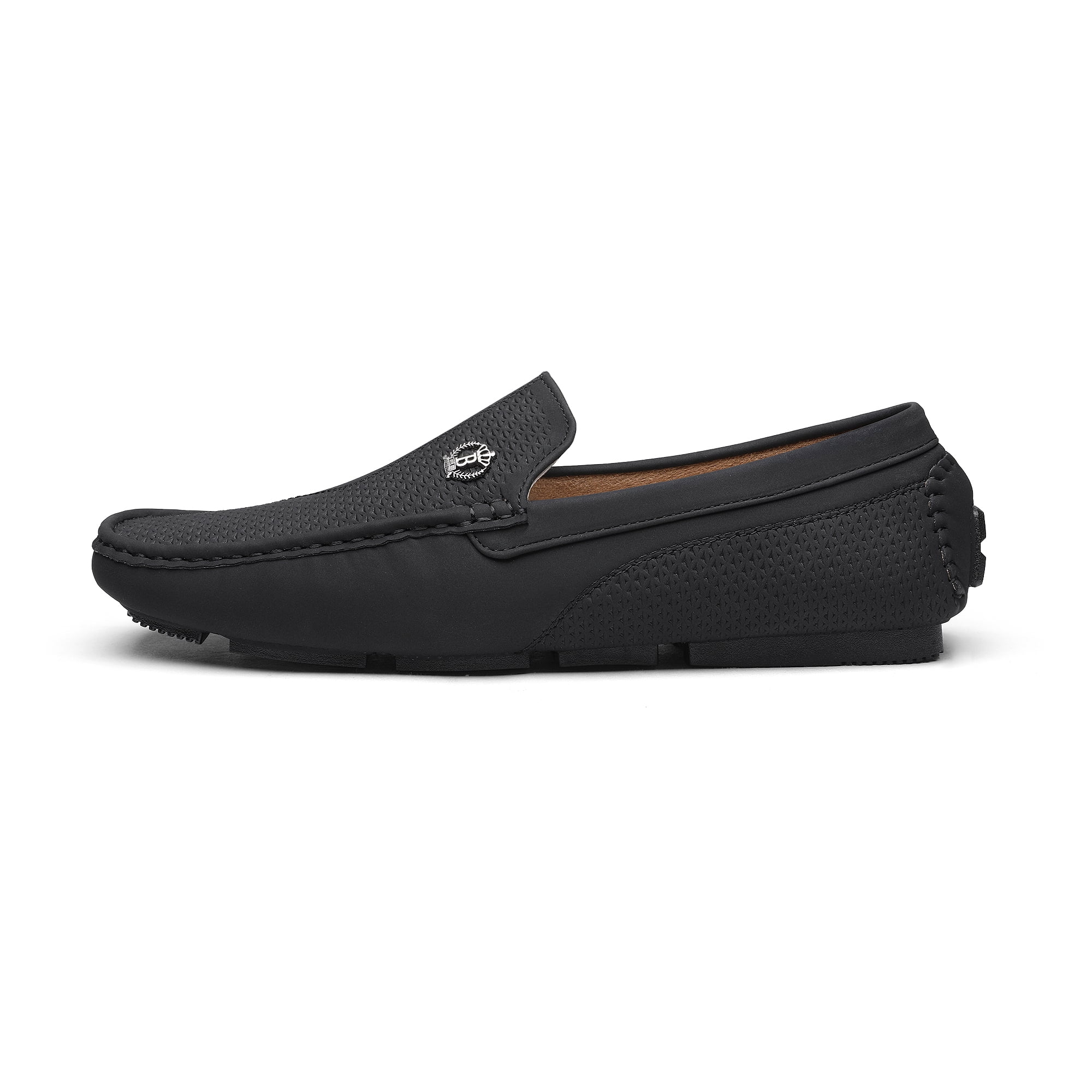 Bruno Marc Men\'s Penny Loafers Slip-on Moccasins Black Leather Shoes US Size 7 BRUNO MARC Men main image 2