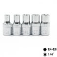 thumbnail image 5 of 1/4 In Torx Star Female Bit E Socket Set Socket Nuts Set E4 E5 E6 E7 E8 Hand Tools Screwdriver Bit Set Quality Drill, 5 of 17