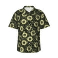 thumbnail image 2 of Yiaed Sunflowers Print Hawaiian Shirt for Men Short Sleeve Button Down Shirts Beach Shirts for Men-3X-Large, 2 of 5