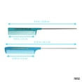 thumbnail image 3 of Allegro Combs XL Pintail Rat Tail Combs, 2-Pack – Blue & Aqua Metal Tail Parting and Foiling Combs, 3 of 8