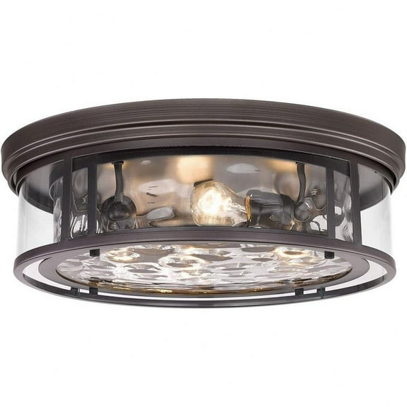 4 Light Flush Mount in Transitional Style-6.25 inches Tall and 20.75 inches Wide-Bronze Finish Bailey Street Home 372-Bel-4619929
