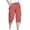Red, variant on Fnnxeal Men’s Cargo Shorts 100% Cotton Multi-Pocket Loose Fit Capri Length Casual Utility Bottoms with Drawstring Hem Coffee,Size L